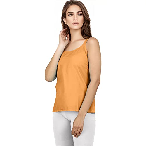 Image of Cotton Short Camisole Non-Stretchable Slip for Women | Short Kurti Slip | Short Camisole | Half-Length Lining | Waist Length Inner | Sameez | Samij(Half Slip)