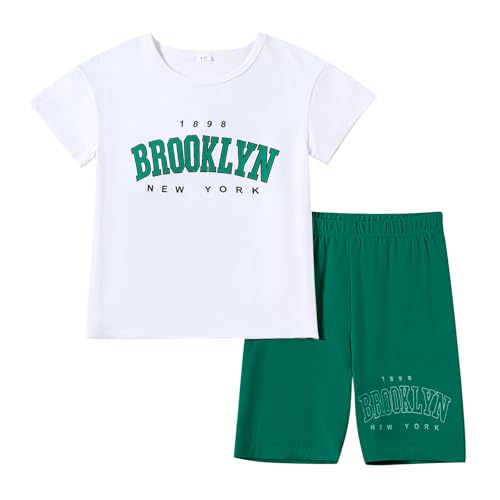 Image of Toddler Baby Girl Clothes Summer Outfits kids Short Sleeve Graphic Tops Biker Shorts Set Little Girls Clothing