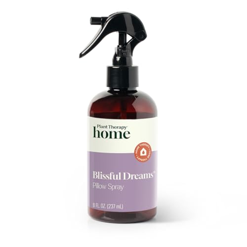 Plant Therapy Home Blissful Dreams Lavender Pillow and Linen Mist and Room Spray, for Relaxation & Sleep, Powered by Essential Oils Like Lavender & Roman Chamomile, Aromatherapy Sleep Spray, 8 oz