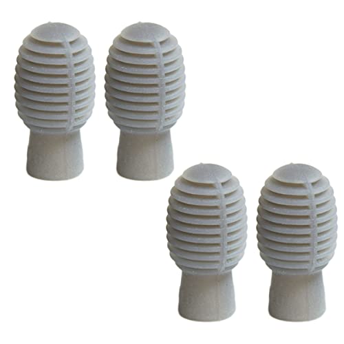 ULDIGI 4Pcs Silicone Drum Stick Caps Drum Accessories for Silent Practice Flexible Protective Tips for Drummers Mute Drum Dampeners for Outdoor Use