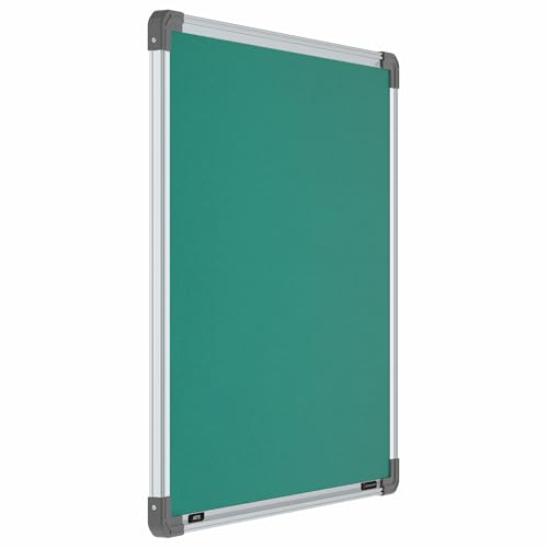 Image of Scholar Art Metis 2x2 Feet Fabric Pin Board for Wall & Study Table | Vibrant & Versatile Crape Cloth + High Density Soft Board for Pinning Photos, Sticky Notes & Reminders (Emerald Green)