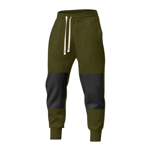Sweatpants for Men Cotton Baggy Drawstring Elastic Waist Tapered Pants with Pockets Athletic Gym Joggers Straight Leg Pants4