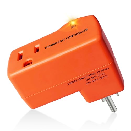 ToasySoul Electric Thermostat 120V Auto On/Off 38°F–50°F