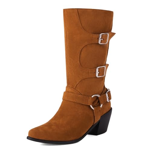 Bottes western femme à talon moyen pour affronter les journées urbaines