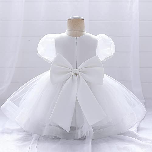 Dressy Daisy Baby & Toddler Girls' Special Occasion Dresses Wedding Flower Girl White Dress Fancy Party Ball Gown2