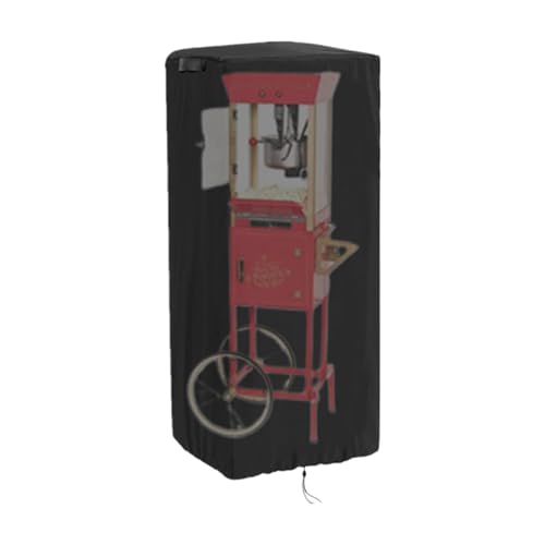 Cubierta de carro de máquinas de palomitas de maíz, cubierta de máquina de palomitas de maíz,Cubierta de polvo de la máquina de palomitas de maíz impermeable - Protector de cordero ajustable con hebil