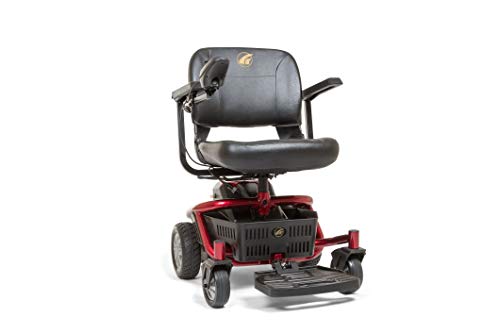 Golden Technologies New LiteRider Envy Power Wheelchair, Red, 20-Inch Seat