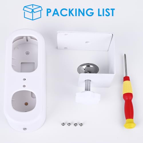 Anti-Theft Doorbell Mount Compatible with Arlo Video Doorbell 2K/HD (2nd Gen), Secure No-Drill Door Mount for Arlo Doorbell, Ideal for Use in Apartments, Rentals, and Homes - image 7