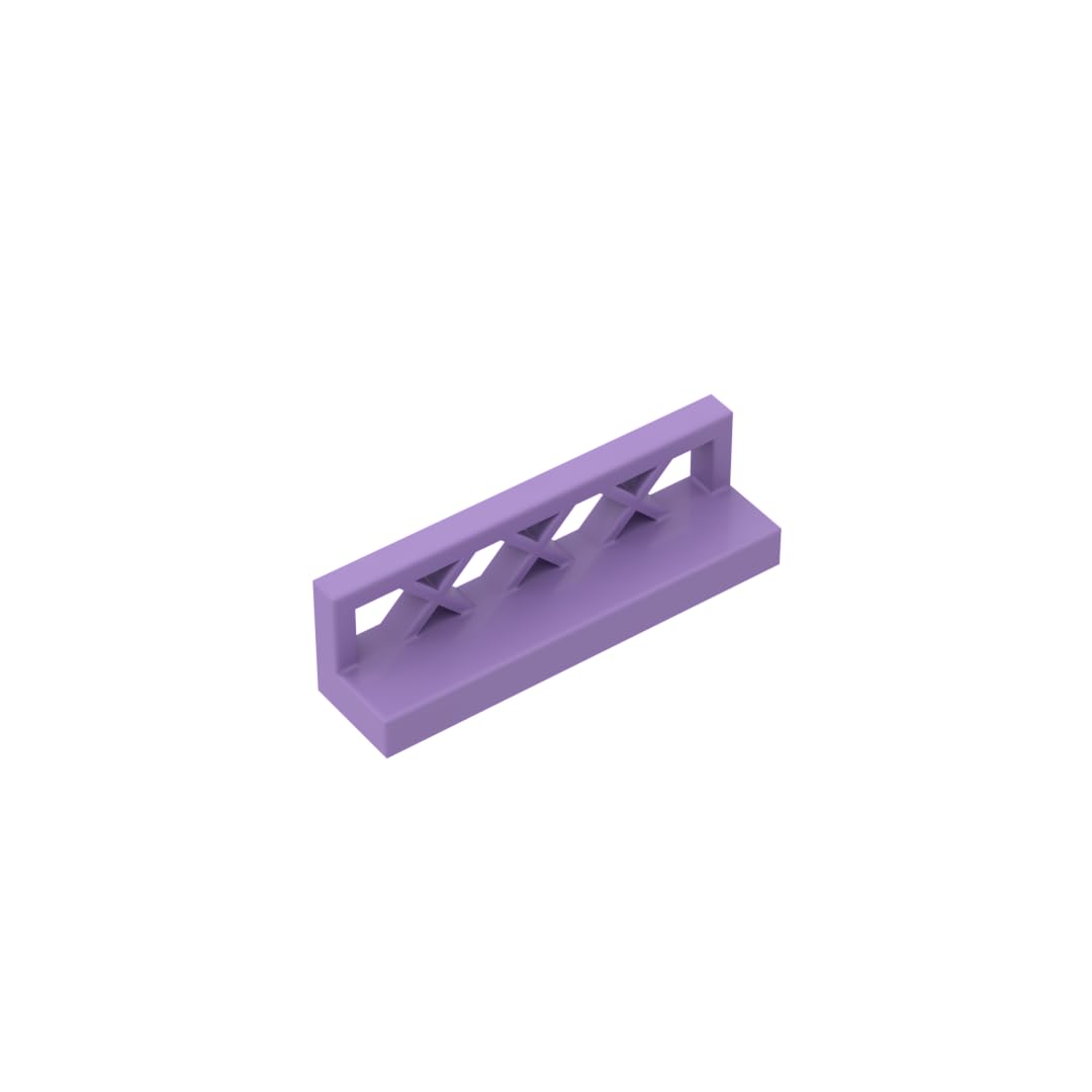 Gobricks 3633 Ornaments Fence 1x4x1 50 Pieces GDS-881 Compatible with Lego Building Blocks Color:Medium Lavender