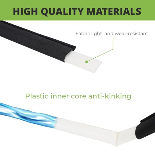 Flat Soaker Hose 15 ft Save 70% Water, Leakproof Design Double Layer Drip Sprinkler Hose for Garden Bed