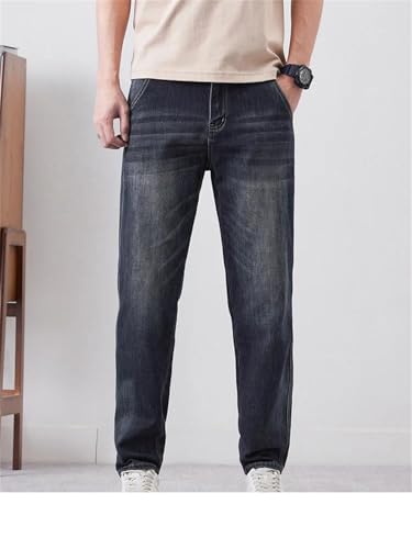 Men's Vintage Jeans Tapered Slim Casual Comfortable Small Feet Denim Trousers3