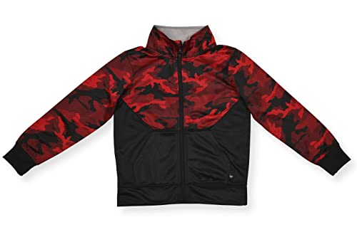 Cheetah Boys 2-Piece Camo Tricot Tracksuit Set, Red Camo, 10/12 #TOP3