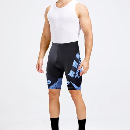 sponeed Men's Cycling Shorts Padded Bicycle Riding Pants Bike Biking Clothes Cycle Wear Tights
