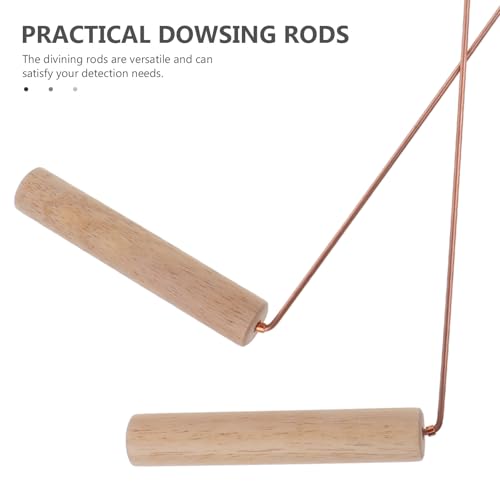 Baguettes de sourcier en laiton premium avec manche en bois stable TOYANDONA - 6