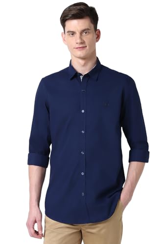 Image of Peter England Men's Solid Slim Fit Shirt