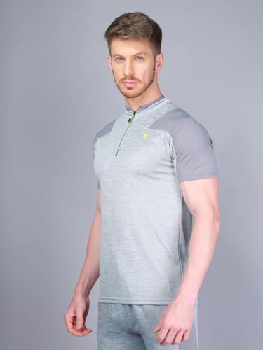 Image of TECHNOSPORT Men's Slim Fit Active T-Shirt - (MTP512 P) Pack of 1