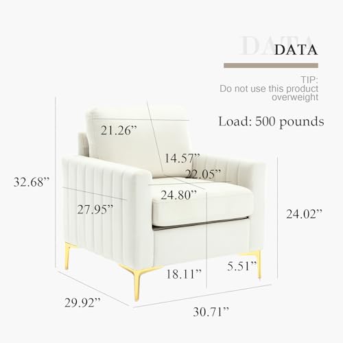Sillón Confort Terciopelo Beige miniatura 2