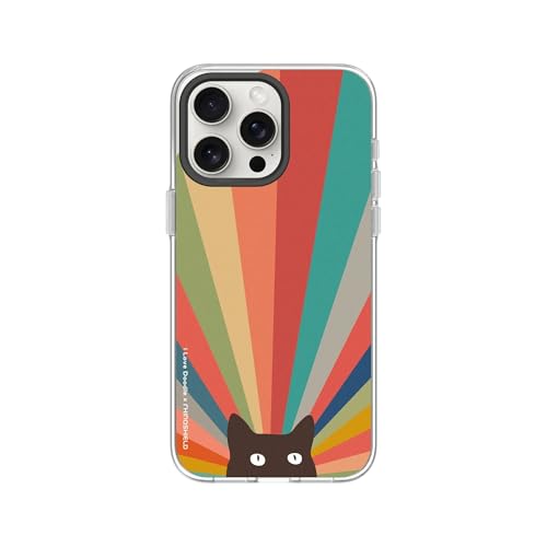 RHINOSHIELD ���C�m�V�[���h iPhone 15 Pro Max�Ή� | Clear �N���A�P�[�X - ���΂݂ɂ��� �����x �R�K�i�̗����ی� �ϏՌ��� - ilovedoodle/Cat Landscape - Imagination