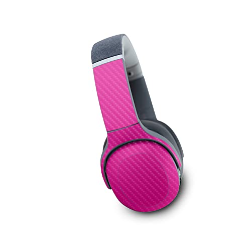 Image of MightySkins Carbon Fiber Skin Compatible with Skullcandy Crusher Evo Wireless - Solid Hot Pink | Protective, Durable Textured Carbon Fiber Finish | Easy to Apply | Made in The USA