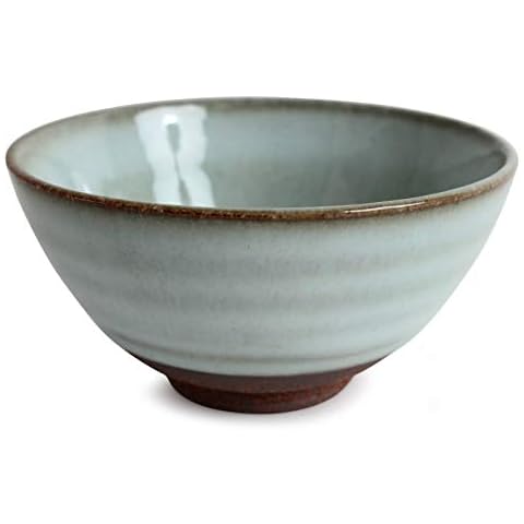 Mino ware Japanese Pottery Rice Bowl Traditional Style made in Japan (Japan Import) KSC108 (Milky White) Cover