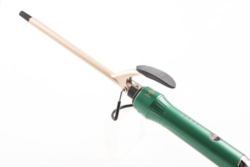Image of HNK Professional Green EMERALD 9MM Hair Curler with Digital Temperature Control - Fast 15 Sec Heat Up | Instant Heat Recovery | Soft Touch Grip | 3m Swivel Cord | Available in 8 Barrel Sizes (9mm-32mm)