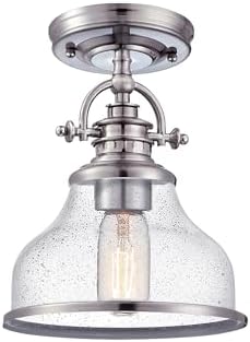 Quoizel Grant 10 1/2" High Brushed Nickel Ceiling Light