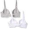Fruit-of-the-Loom-Womens-Lightly-Lined-Underwire-T-Shirt-Bra-2-Pack Fruit of the Loom Women's 2-Pack T-Shirt Bra, Heather Grey/White, 38DDD