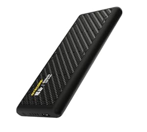 Nitecore Powerbank NB Air - 5000mAh USB-C Externer Akku, IPX7 Wasserdicht, 89g Leicht, Schnellladung, Tragbar, Schwarz