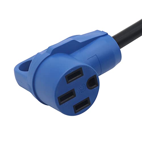 fantaxi Adaptador de 30 Amp para 50 Amp 10awg / 3 Cabo RV Adaptador de linha de força para Campista,