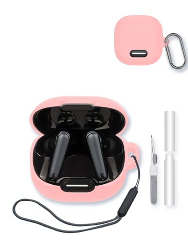 Anker Soundcore Liberty 4 NC �g�D���[���C�����X�C���z���p�P�[�X�A�\�t�g�v���e�N�e�B�u�ABOVUGAC�V���R���P�[�X�J�o�[ �L�[�`�F�[��&�N���[�j���O�L�b�g&�X�g���b�v�t�� Anker Soundcore liberty4 NC