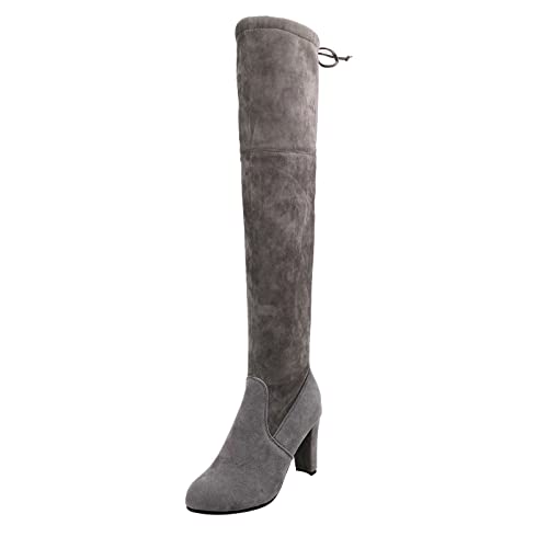 Bottes au-dessus du genou femme à talons hauts : confort d'hiver sans douleur