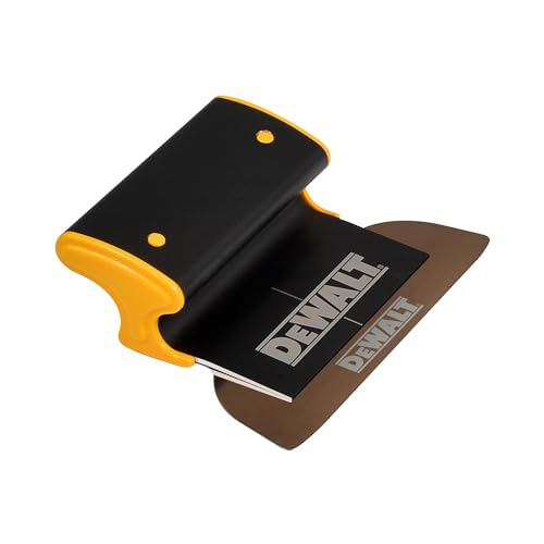 DEWALT Drywall Skimming Blade, 7-Inches | Pro-Grade | Extruded Aluminum & European Stainless Steel Construction | High-Impact End Caps | Sheetrock Gyprock Wall-Board Plasterboard | DXTT-2-907
