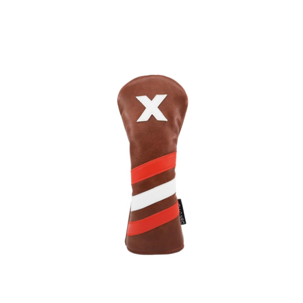 Hauni Golf Club Headcovers Numbered 1, 3, 5, X,Fits Oversized Drivers and Fairway HeadCovers Fits 460cc Drivers (white X Wood Cover)