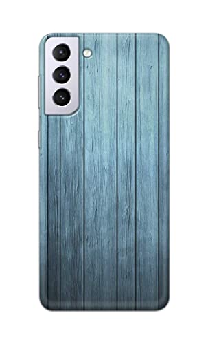 Image of Printed Hard Back Cover Case for Samsung Galaxy S21 5G Back Cover (Wooden Blue) -702