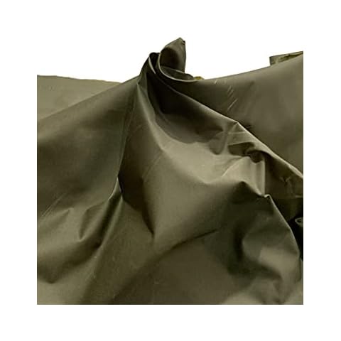 EU Fabrics - Cotton Canvas Wax Fabric 9 Cols UK Manufactured. Marine Quality Oilskin Waterproof Fabric Outdoor Jackets Clothing. Sold by The Meter. 150cm Wide. Free DELIVERY. (Olive) Cover