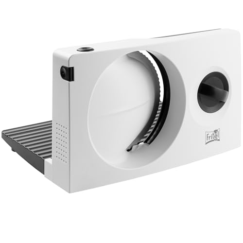 Fritel SL 3070 - Trancheuse à pain - 0-15 mm - Ø 17 cm - 100 W - Lame dentelée - Pliable - Blanc