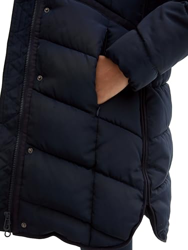 Tom Tailor Damen Puffer Parka mit Kapuze, 10668 - Sky Captain Blue, XXXL – Ansicht 5