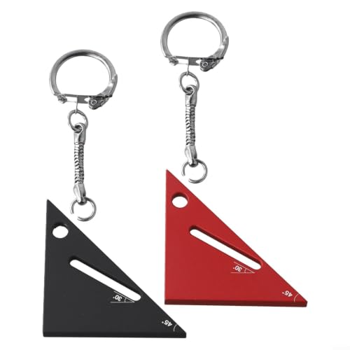 Regla Triangular de Aleación de Aluminio 45 90 Grados miniatura 3