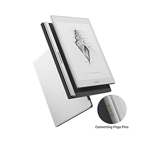 BOOX Flip Hoezen voor Nova Air C Color, Beschermende Hoes Magnetische Beschermhoes Pagina-Draaien Knoppen Zilver - Image 4