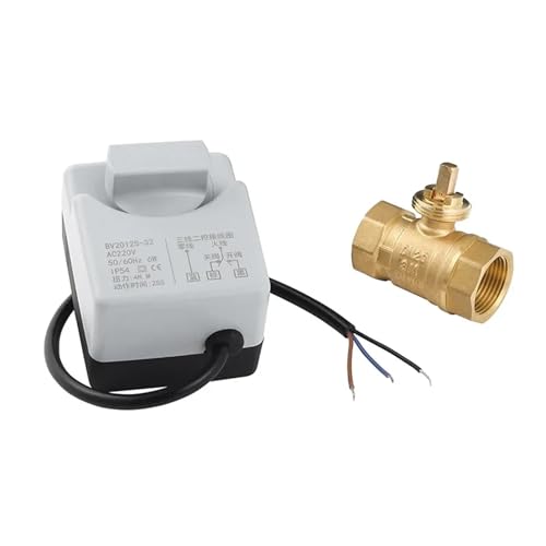 Robinet à bille motorisé DN20 en laiton à 3 voies AC220V
