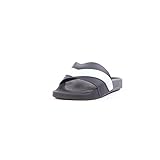 Diesel Men's A-Lohaa Sa-Maral Slide Sandal, Black/White, 40 EU/7-7.5 M US