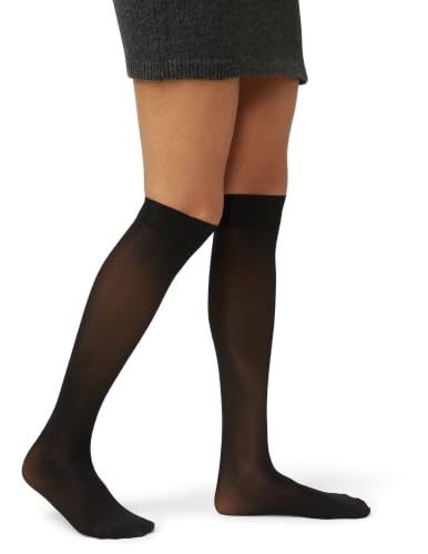 Image of HUE Women's Soft Opaque Knee High Socks for Women (Pack of 3)