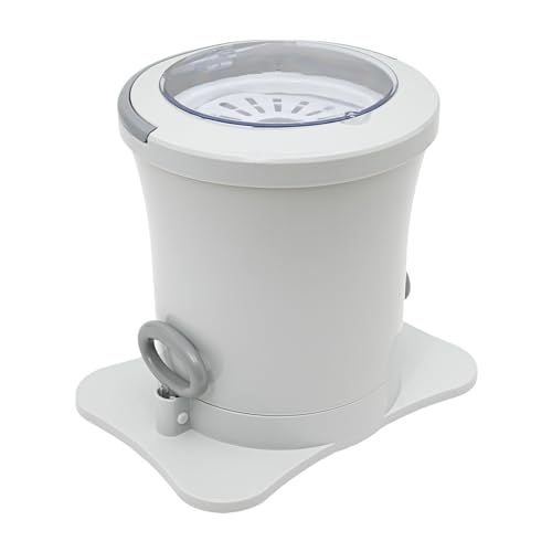 Portable Washing Machine Manual Non-Electric 2 in 1 for Clothes Spin Dryer Outdoor Traveling Size Plus Washing Machine 9L Apricot Color/White (Apricot color)
