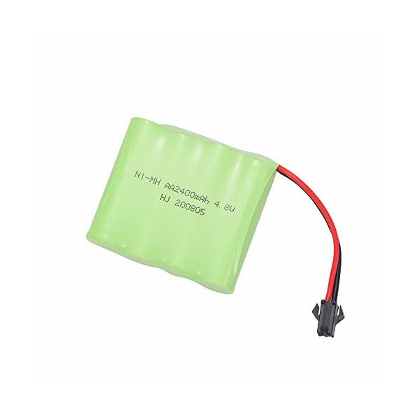 Rechargeable Ni-Mh Battery AA X 4 2400mAh 4.8V SM-2P Plug for RC Toy Household Electric Appliances Lighting Equipment with Charging USB Cable - Image 3