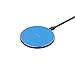 Produktbild fasloyu 10W Qi Wireless Charger, Rundes Fast Wireless Charging Pad Kompatibel mit 13/13 mini/12/SE 2/11/11 Pro/XS Max/XR/X/8 Plus, S21/S20/Note 10/S10 (Blau)