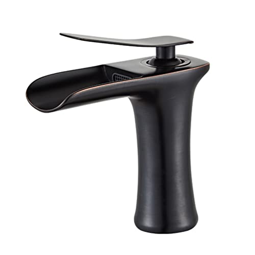 Grifo de lavabo vintage monomando con acabado retro estructural