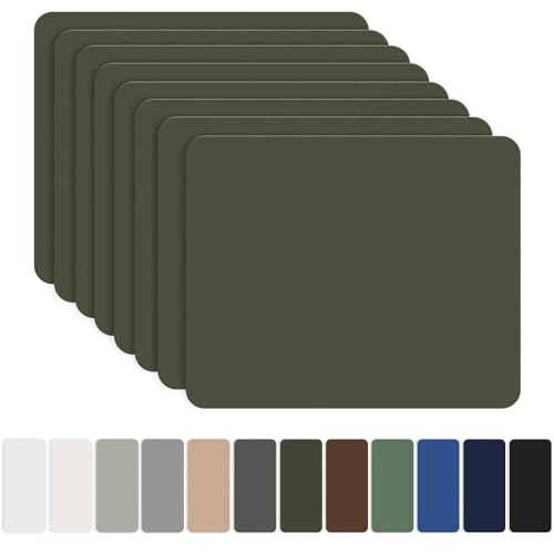 OAZ Patchs Autocollants en Nylon, 8 pièces 20x15cm Patch de réparation imperméable Autocollant, Patch en Nylon Autocollant Vert armée, pour tentes, Doudoune, Sac de Couchage, Sac à Main