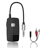★ Fácil de usar: conecte el receptor Bluetooth en su altavoz estéreo o sistema de audio para automóvil y luego deslice el interruptor para sincronizarlo con su iPhone, iPod, iPad, tabletas, otros teléfonos inteligentes o PC en segundos. Reconexión automática.