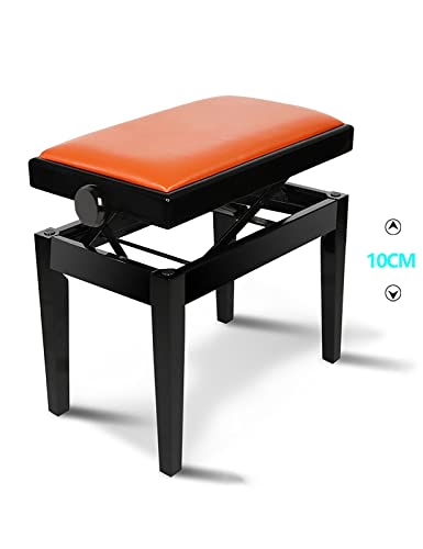 Banquette Piano Banc,Tabouret Piano Tabourets de clavier Solo Banc de clavier durable à hauteur réglable avec structure en bois dur massif, 55 x 33 x 46-56 cm, avec système de levage hydraulique - Les Beatles, Paul McCartney, John Lennon, RIngo Starr, George Harrison Banquette Piano Banc,Tabouret Piano Tabourets de clavier Solo Banc de clavier durable à hauteur réglable avec structure en bois dur massif, 55 x 33 x 46-56 cm, avec système de levage hydraulique – Image 5