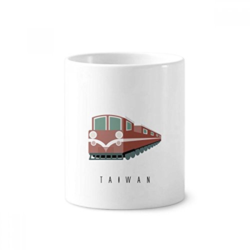 Porte-brosse à dents céramique Taiwan train tasse blanche 350ml pot à crayon